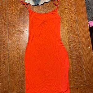 Skims M Orange Mini Dress